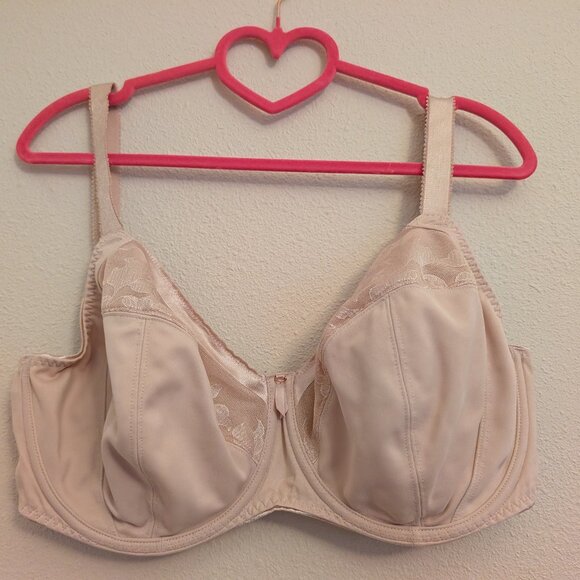 Fantasie 32H Illusion Beige Unlined Full Cup Side Support Underwire Bra - Picture 1 of 4